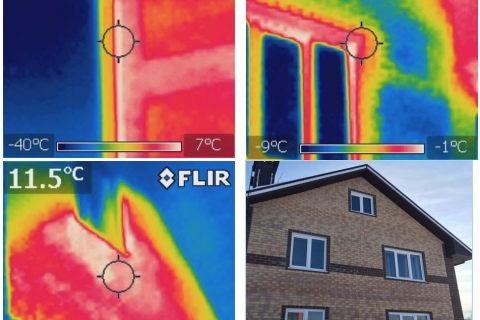 Жилой дом - тепловизионное обследование 